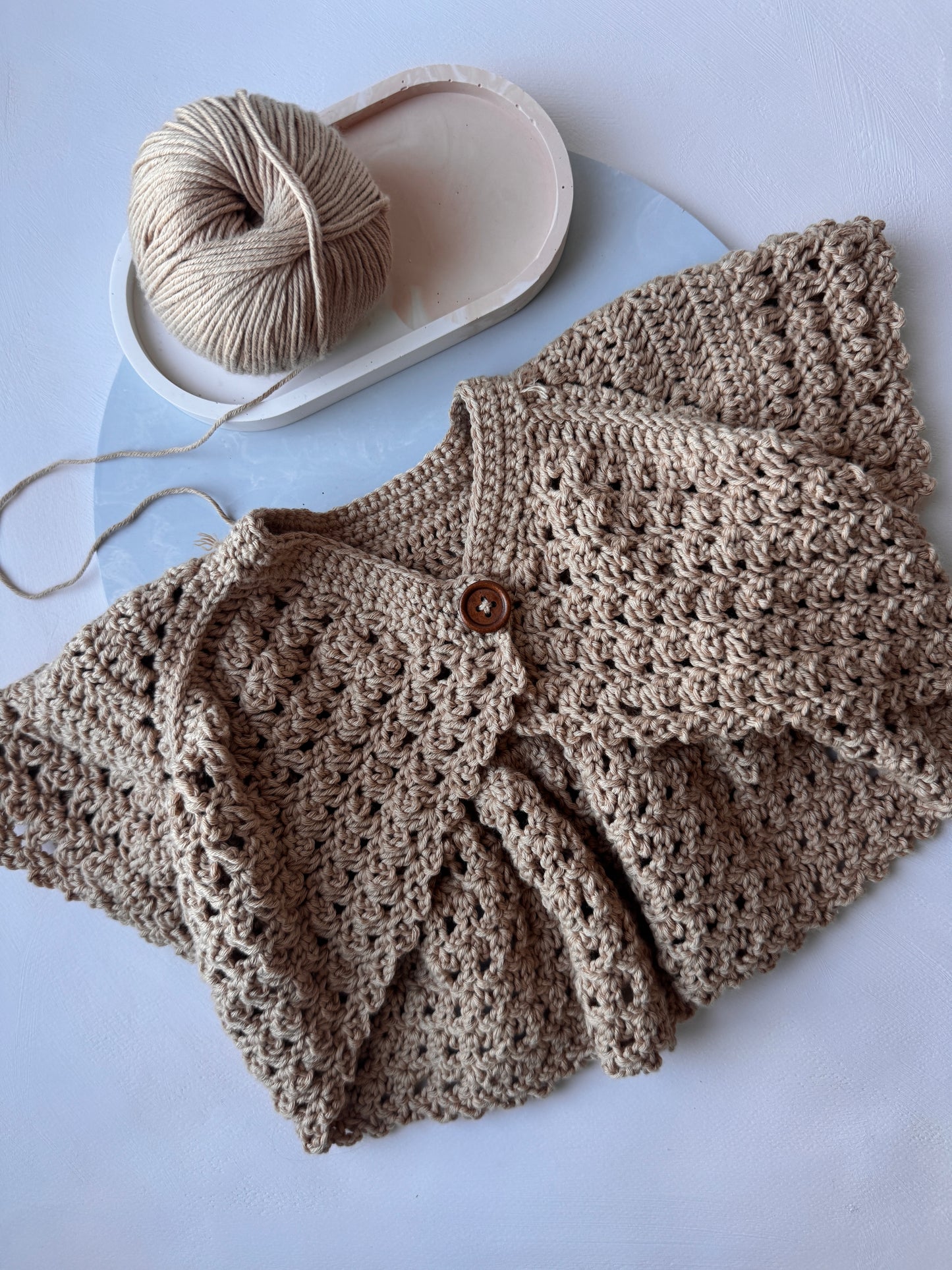 Bolero bambine all'uncinetto