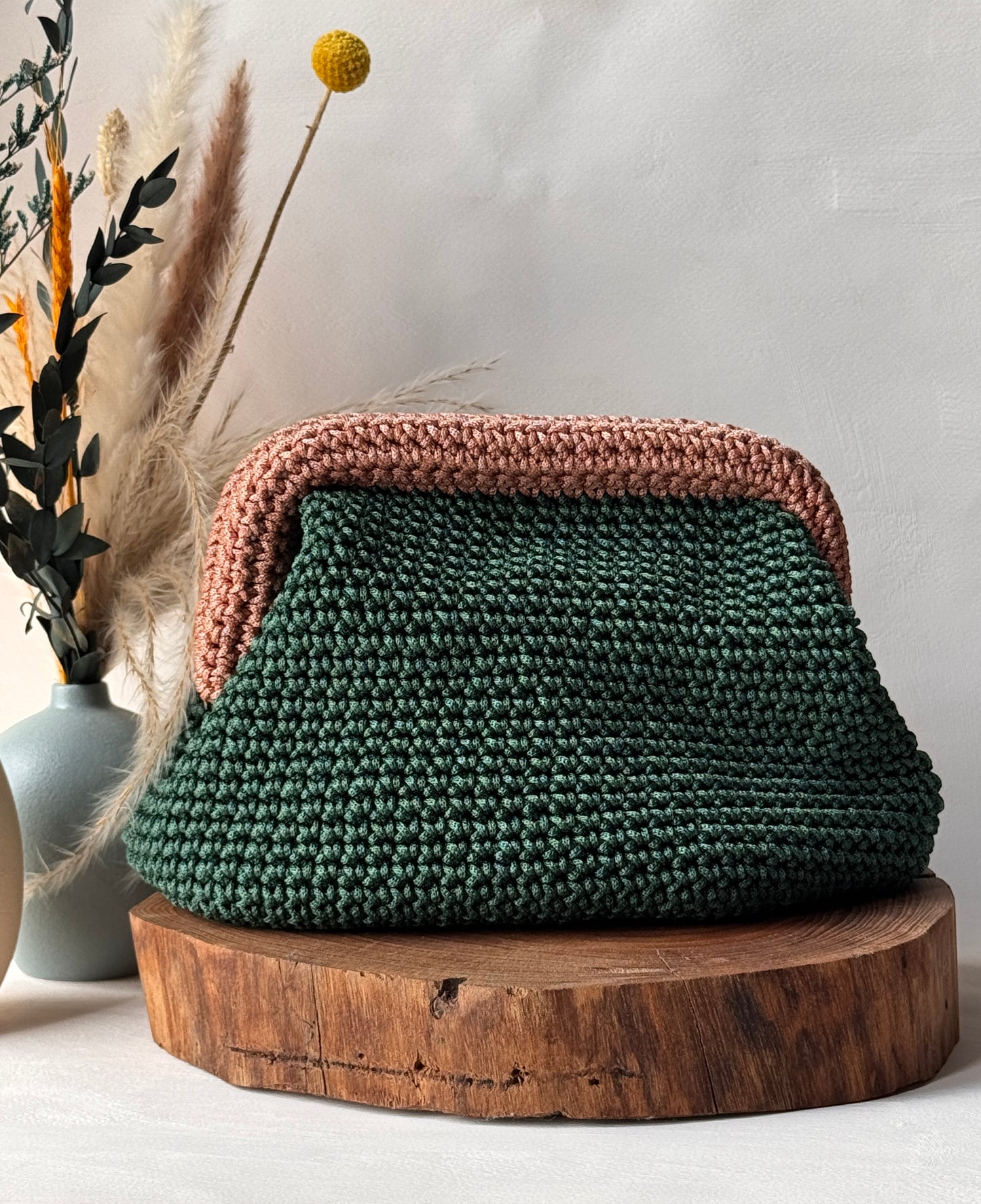 Clutch All’Uncinetto “Luna” – Eleganza Artigianale Fatto a Mano