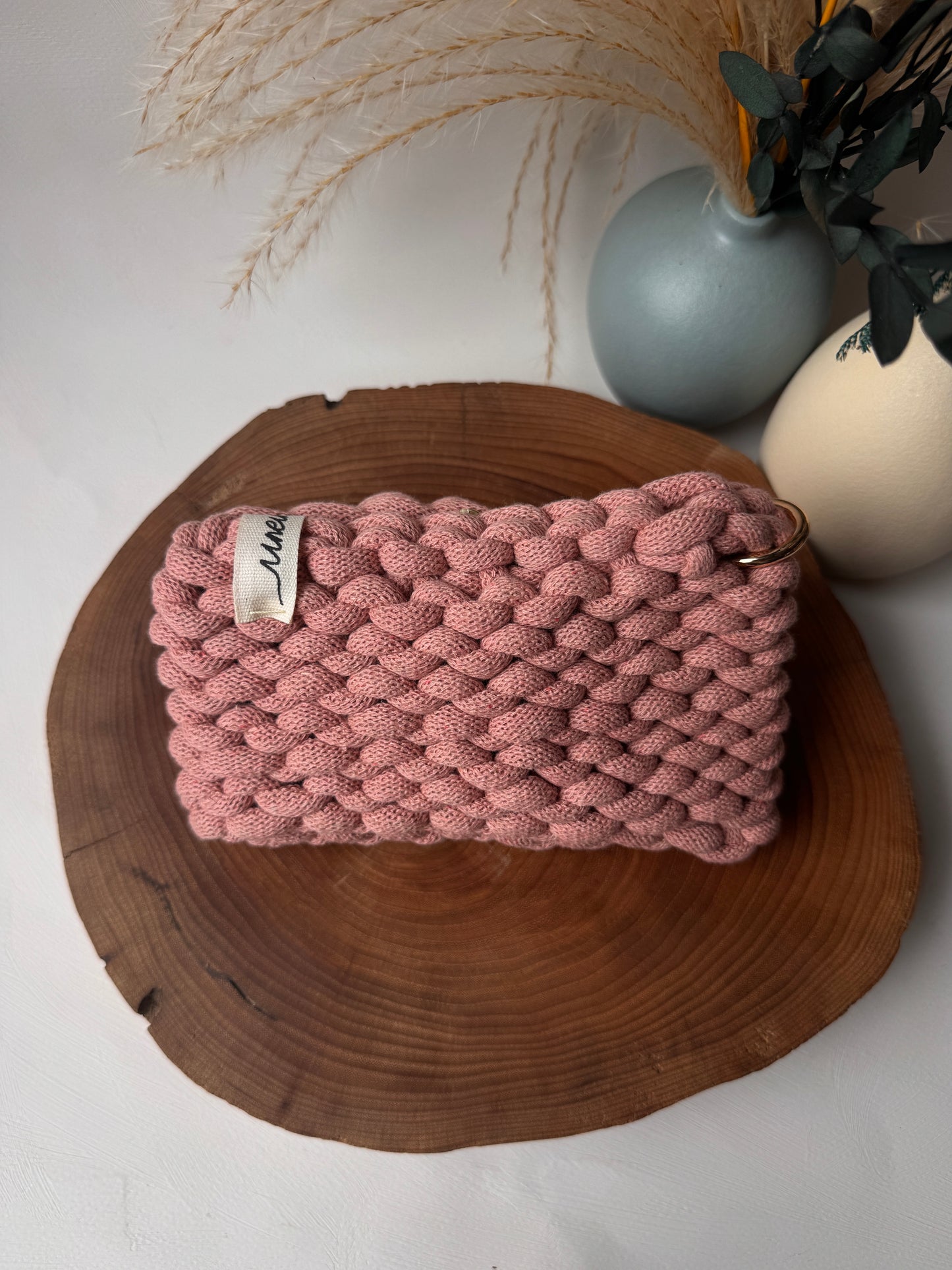 Bubble – Pochette Crochet in Cotone Riciclato Handmade