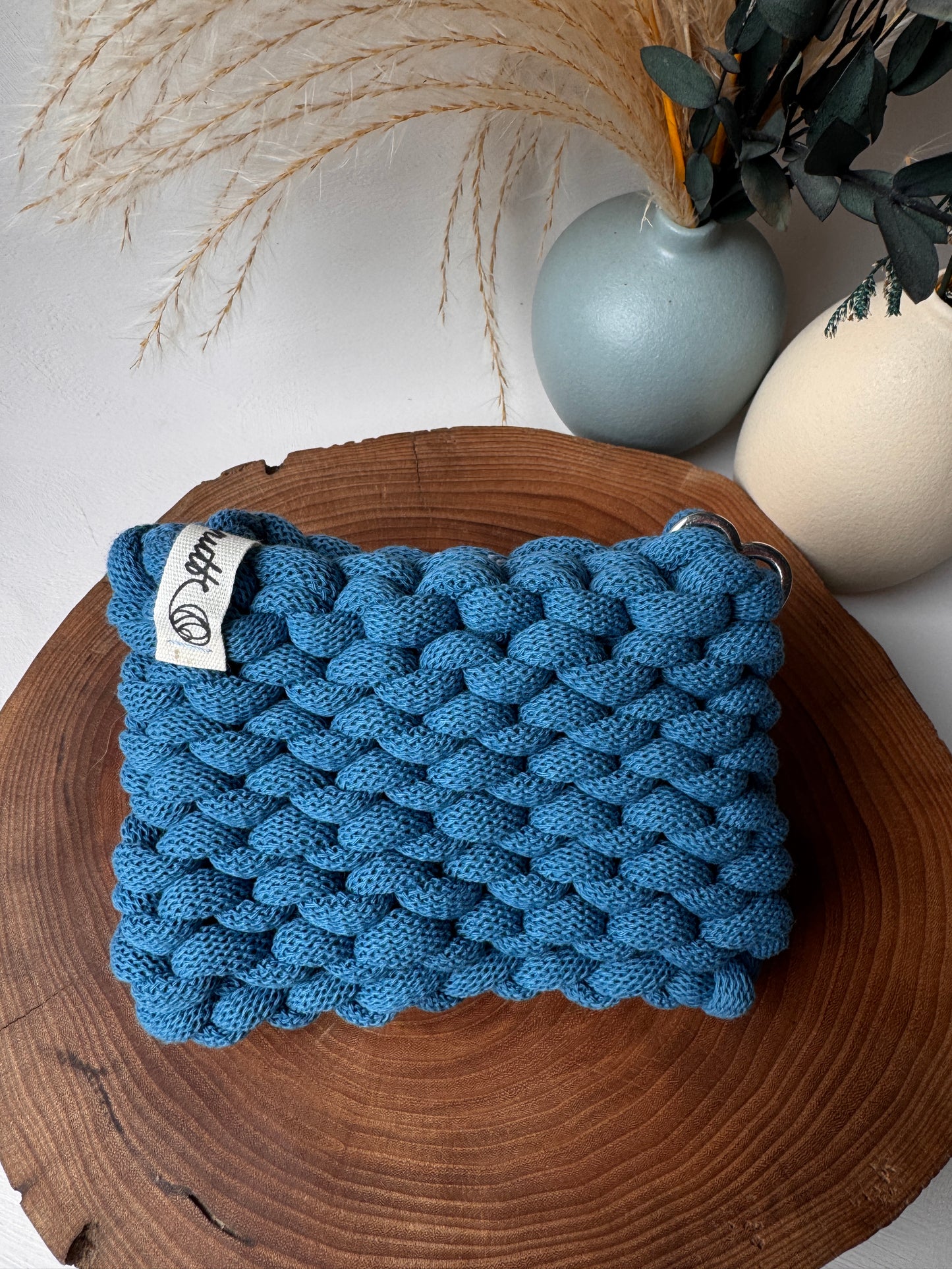 Bubble – Pochette Crochet in Cotone Riciclato Handmade