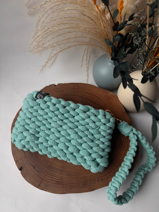 Bubble – Pochette Crochet in Cotone Riciclato Handmade