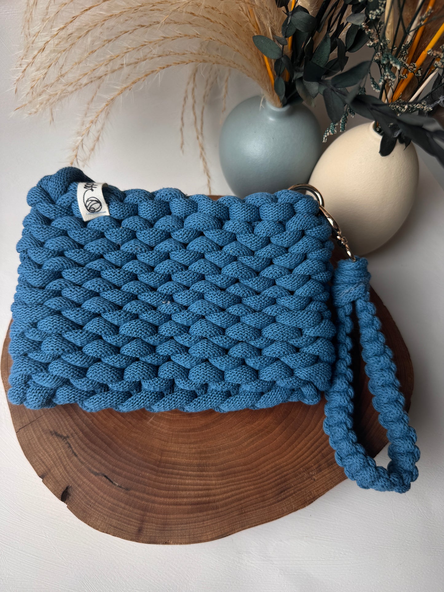 Bubble – Pochette Crochet in Cotone Riciclato Handmade
