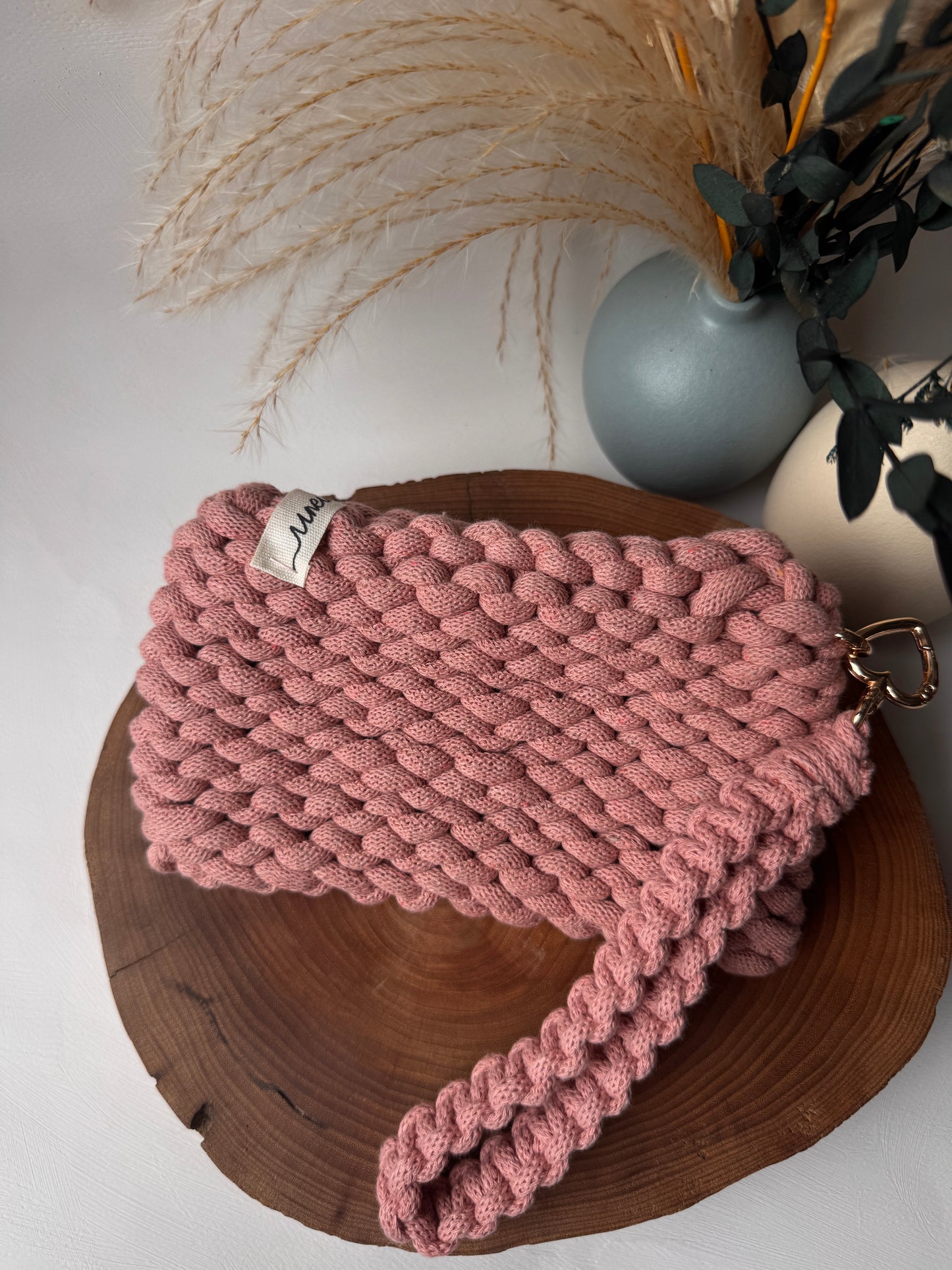 Bubble – Pochette Crochet in Cotone Riciclato Handmade