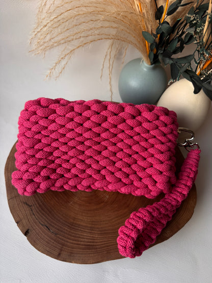 Bubble – Pochette Crochet in Cotone Riciclato Handmade