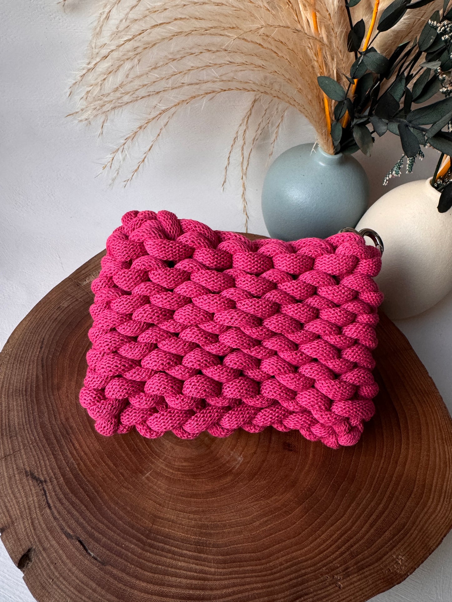 Bubble – Pochette Crochet in Cotone Riciclato Handmade