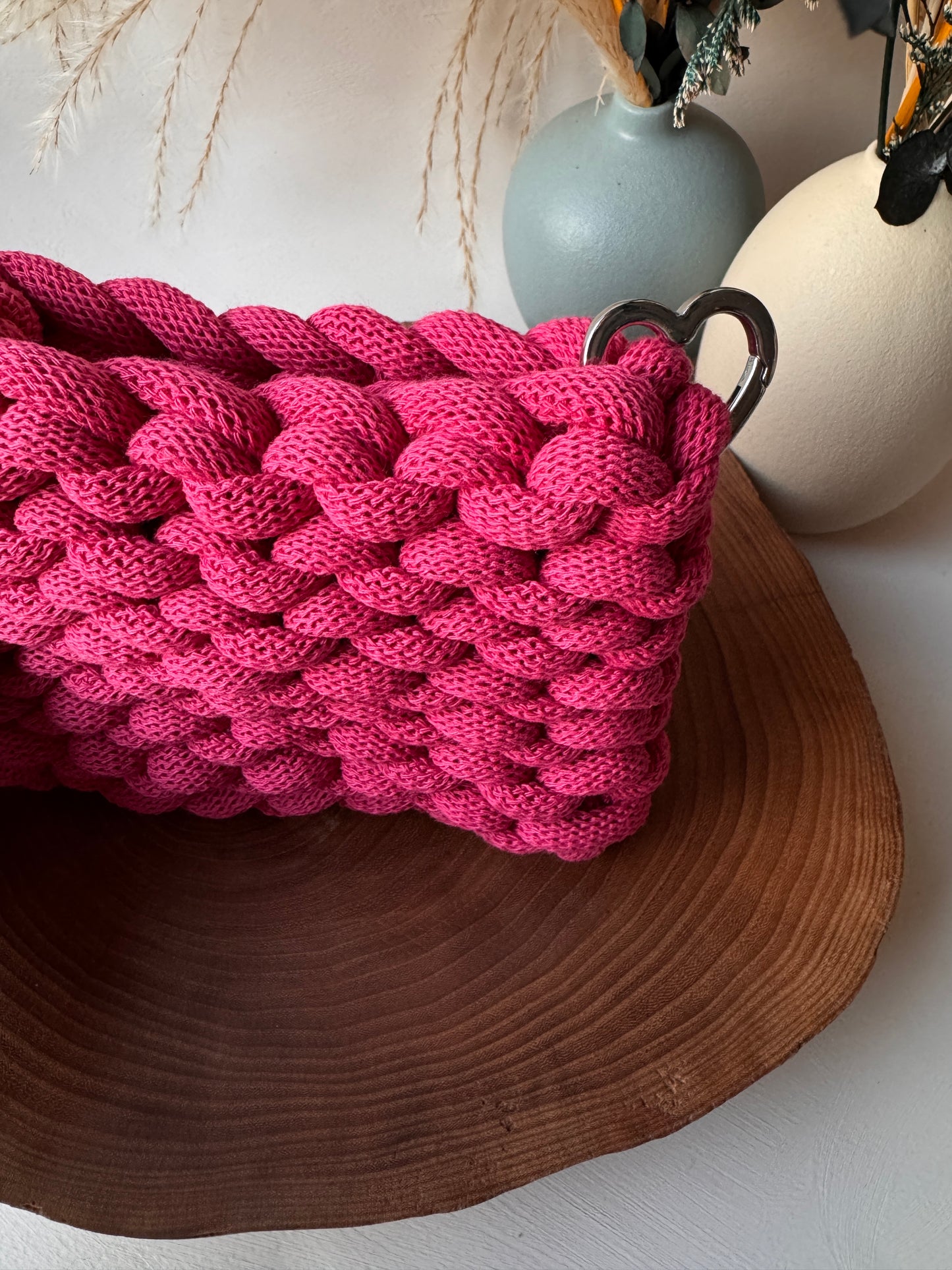 Bubble – Pochette Crochet in Cotone Riciclato Handmade