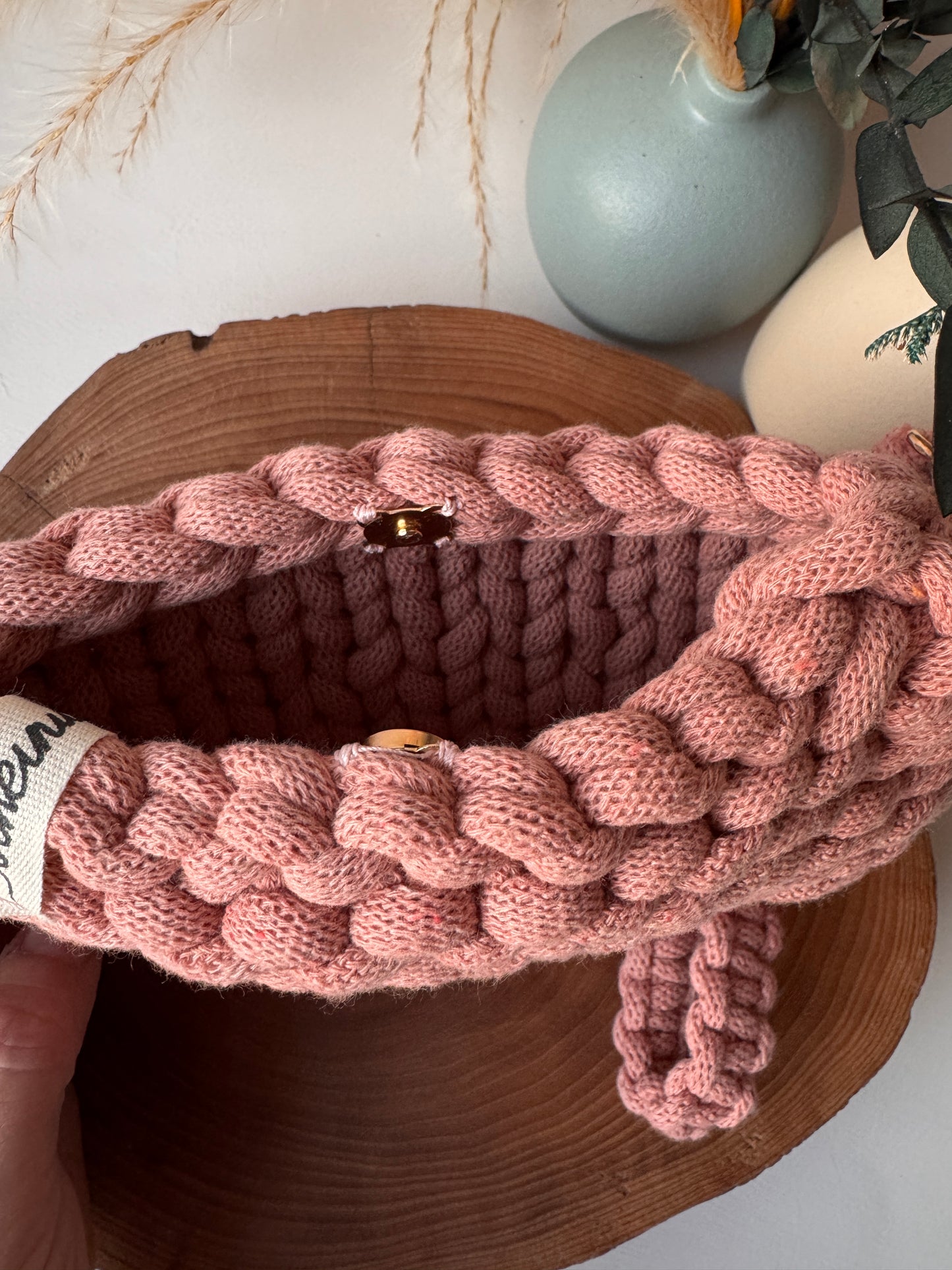 Bubble – Pochette Crochet in Cotone Riciclato Handmade