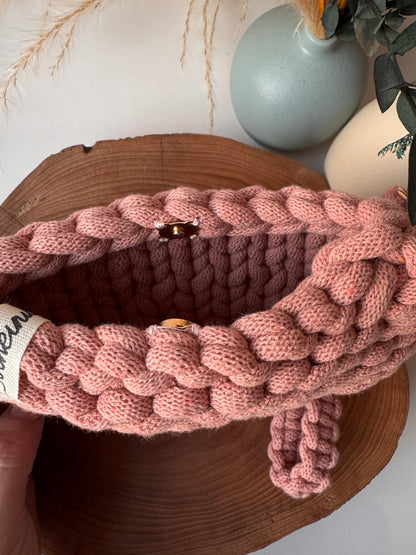 Bubble – Pochette Crochet in Cotone Riciclato Handmade