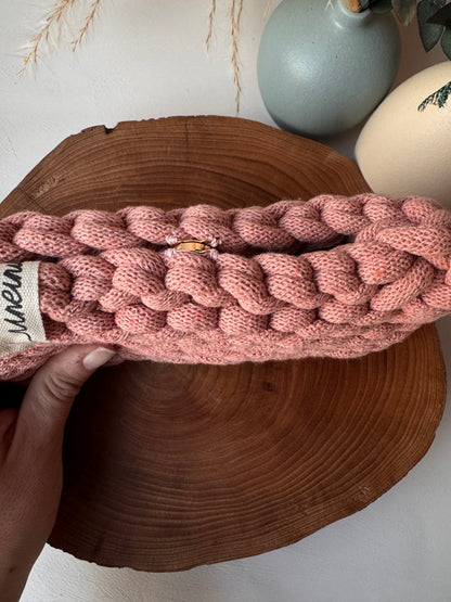 Bubble – Pochette Crochet in Cotone Riciclato Handmade