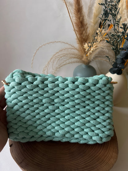Bubble – Pochette Crochet in Cotone Riciclato Handmade