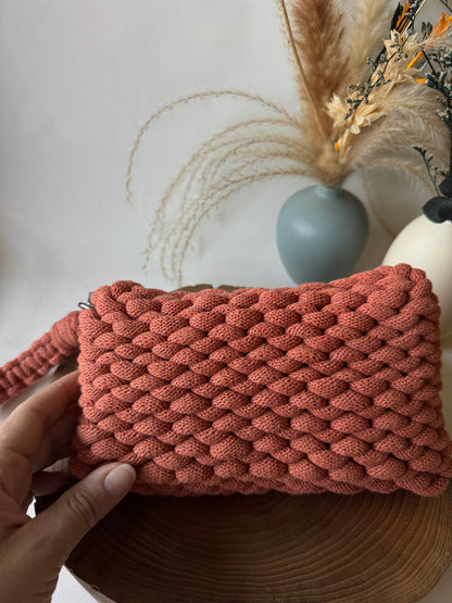 Bubble – Pochette Crochet in Cotone Riciclato Handmade