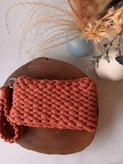 Bubble – Pochette Crochet in Cotone Riciclato Handmade
