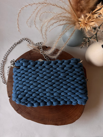 Bubble – Pochette Crochet in Cotone Riciclato Handmade